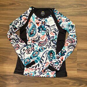 Kastel Denmark Women's Sun Shirt - Teal Paisley - S